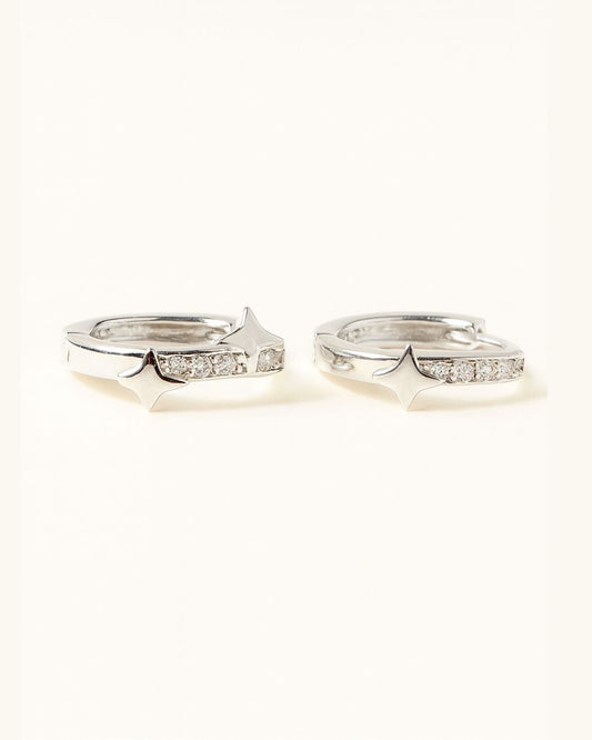 KHUYÊN TAI PERLAMUSE BẠC STERLING MINI STARSHINE