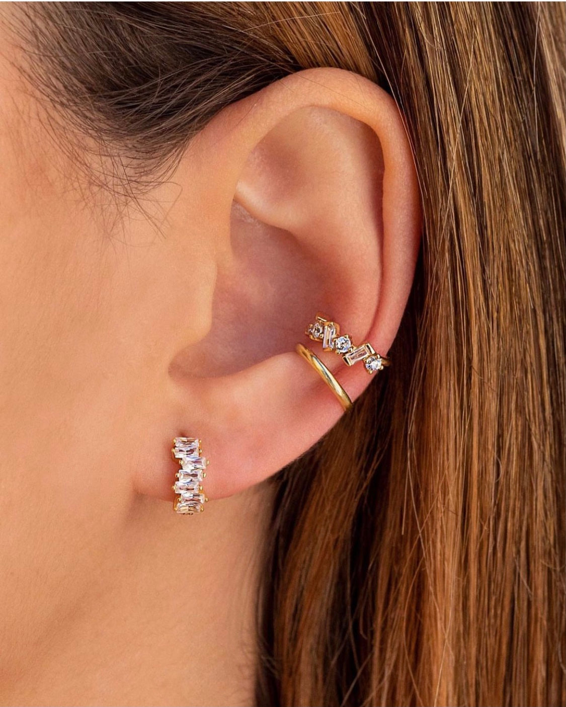 Diamond Bold Ear Cuff