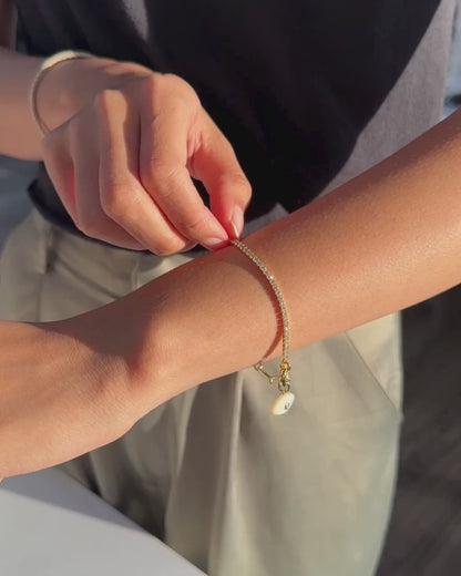 PEARL EVIL EYE CHARM