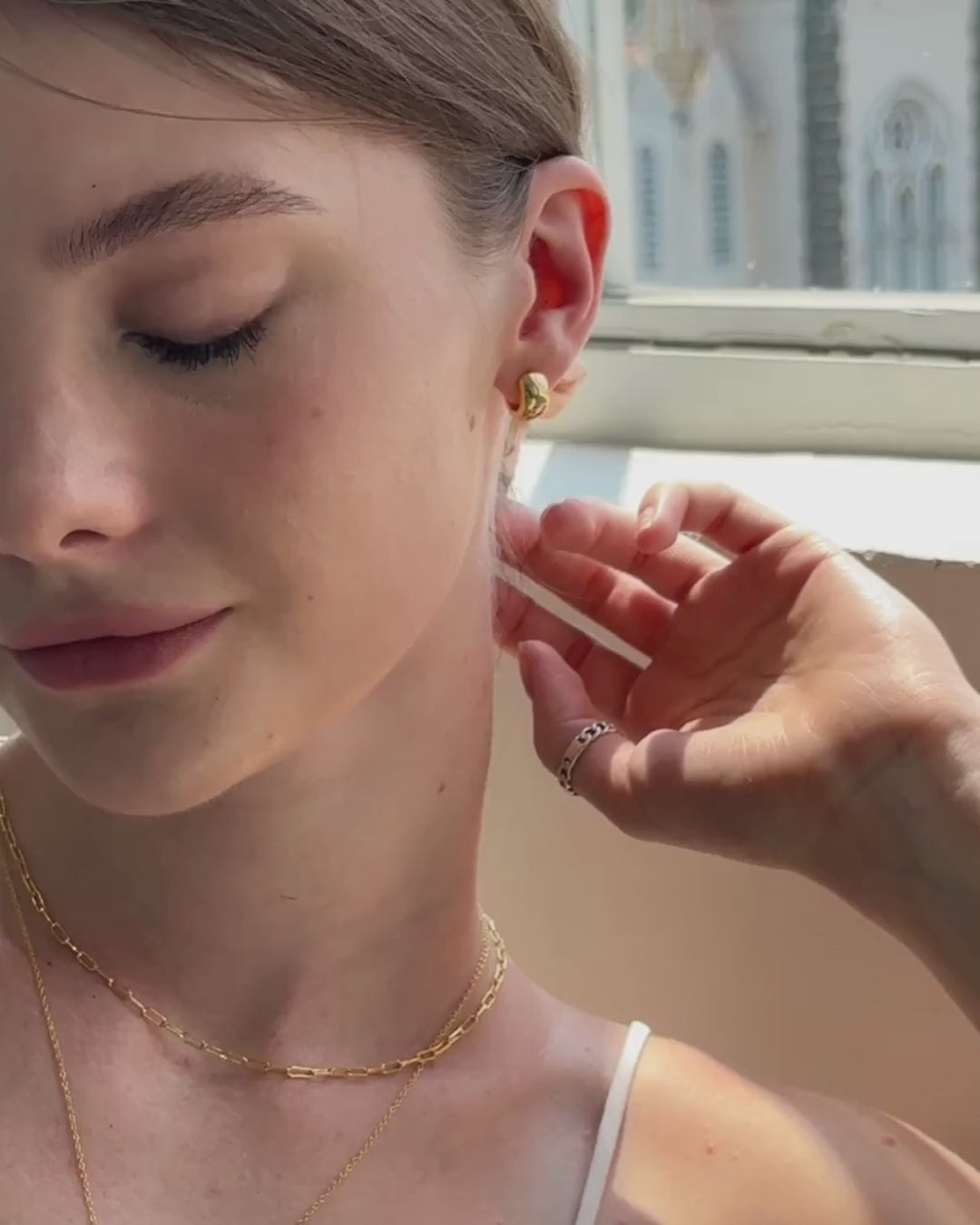 STORMI BOLD HUGGIE EARRINGS